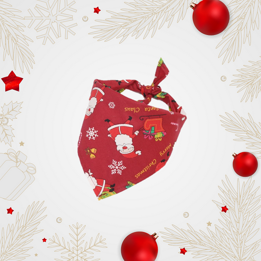 Christmas Cartoon (Red) Pet Bandana